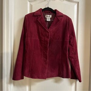 Bagatelle Vintage Burgundy Short Blazer